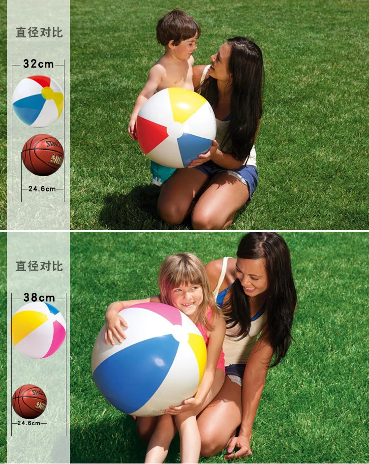 Summer Inflatable Beach Ball Children's Water Polo Swimming Pool Floating Toy Baby Ball Children's Water Volleyball