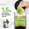 Juicer, 350W Slow Cold Press Juicer with 5.8" Extra-Large Feeding Chute, Juicer Machines for Whole Fruits and Vegeta 2