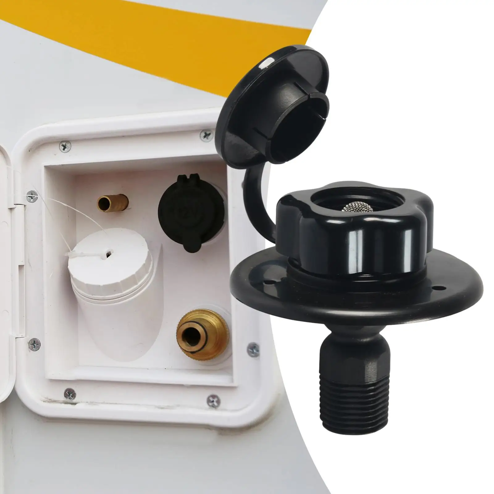 

RV Water Fill Inlet RV City Water Inlet with Check Gate for Marine