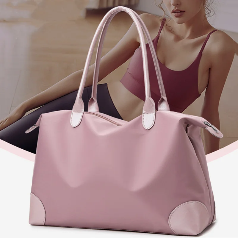 

Gym Bag for Women, Carry on Weekender Overnight Bag Travel Duffel Bags with Trolley Sleeve Personal Item Workout Dance Tote Bag