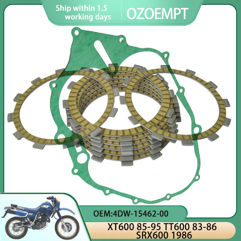 ozoempt-set-disco-frizione-moto-e-guarnizione-coperchio-applicare-a-xt600-85-95-tt600-83-86-srx600-1986