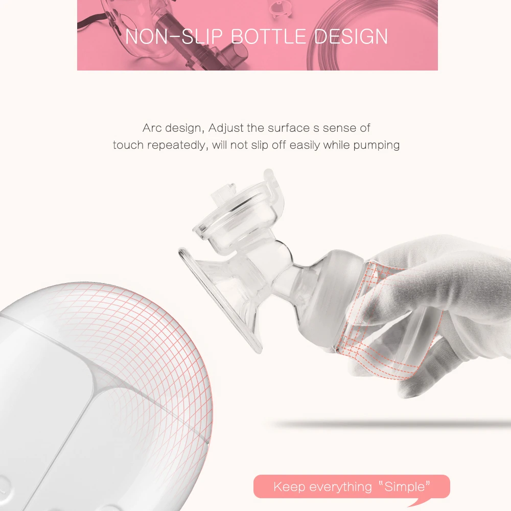 Electric Breast Pump Strong Suction FDA Infant Milk Extractor for Baby Feeding