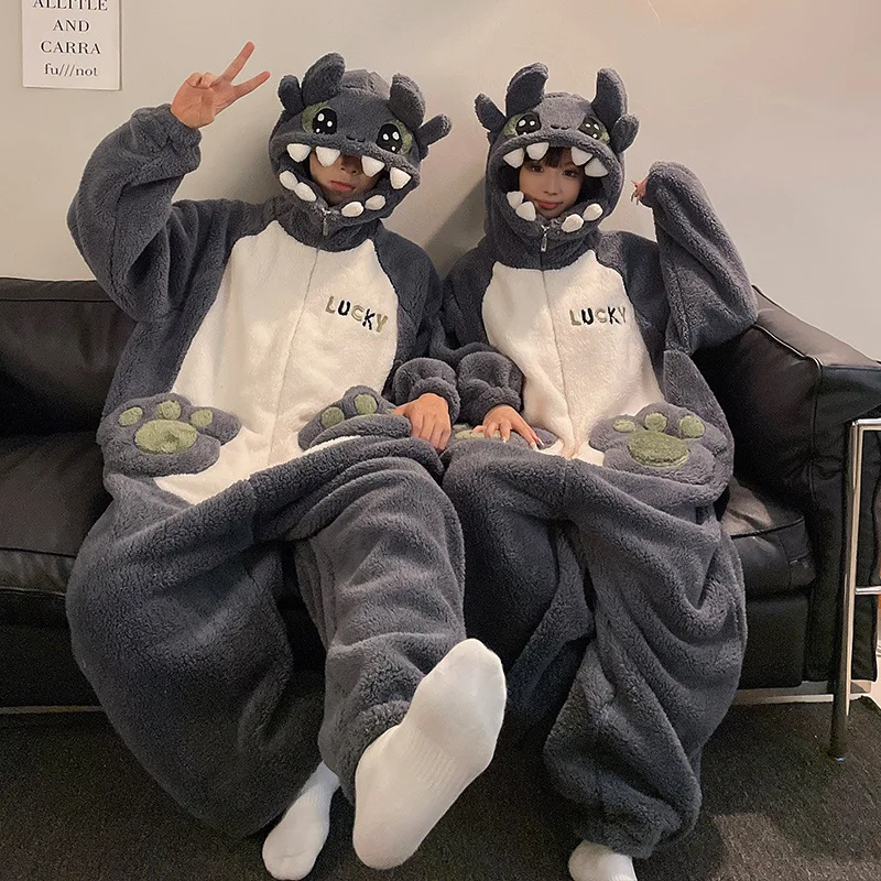 Tuta Da Uomo In Flanella Peluche Onesie | Con Cappuccio E Cerniera | Pigiama Invernale Caldo | Unisex Taglia Unica