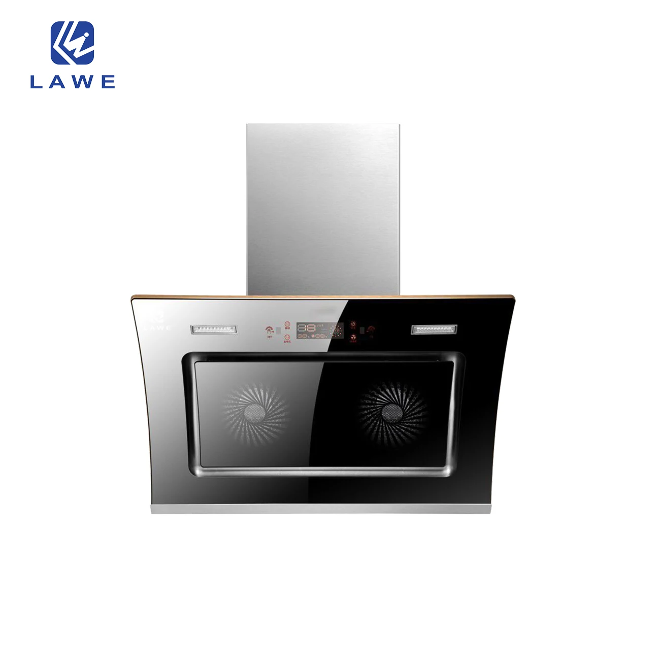 Professional Wall Mounted Smart Range Hood 60cm Extractor Hood with Convertible Stainless Steel Filter Control Kitchen