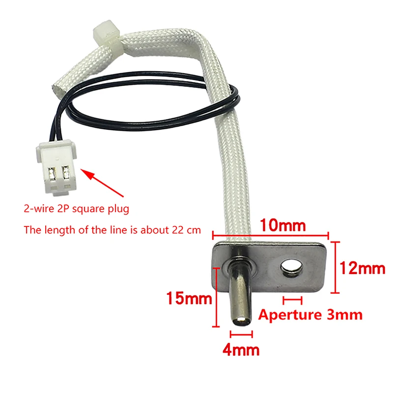 1 PCS Temperature Sensor Probe 200K Thermostat NTC Temperature Sensor Air Fryer Replacement Parts for Air Fryer