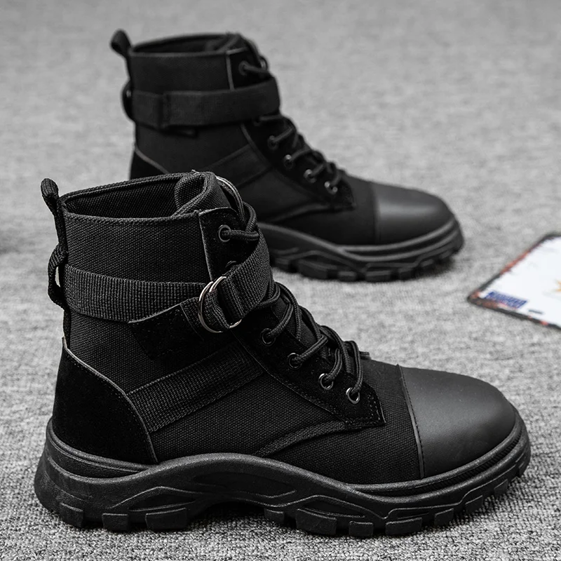 Men Training Boots Men Motorcycle Shoes Waterproof Motocross Boots 39-44