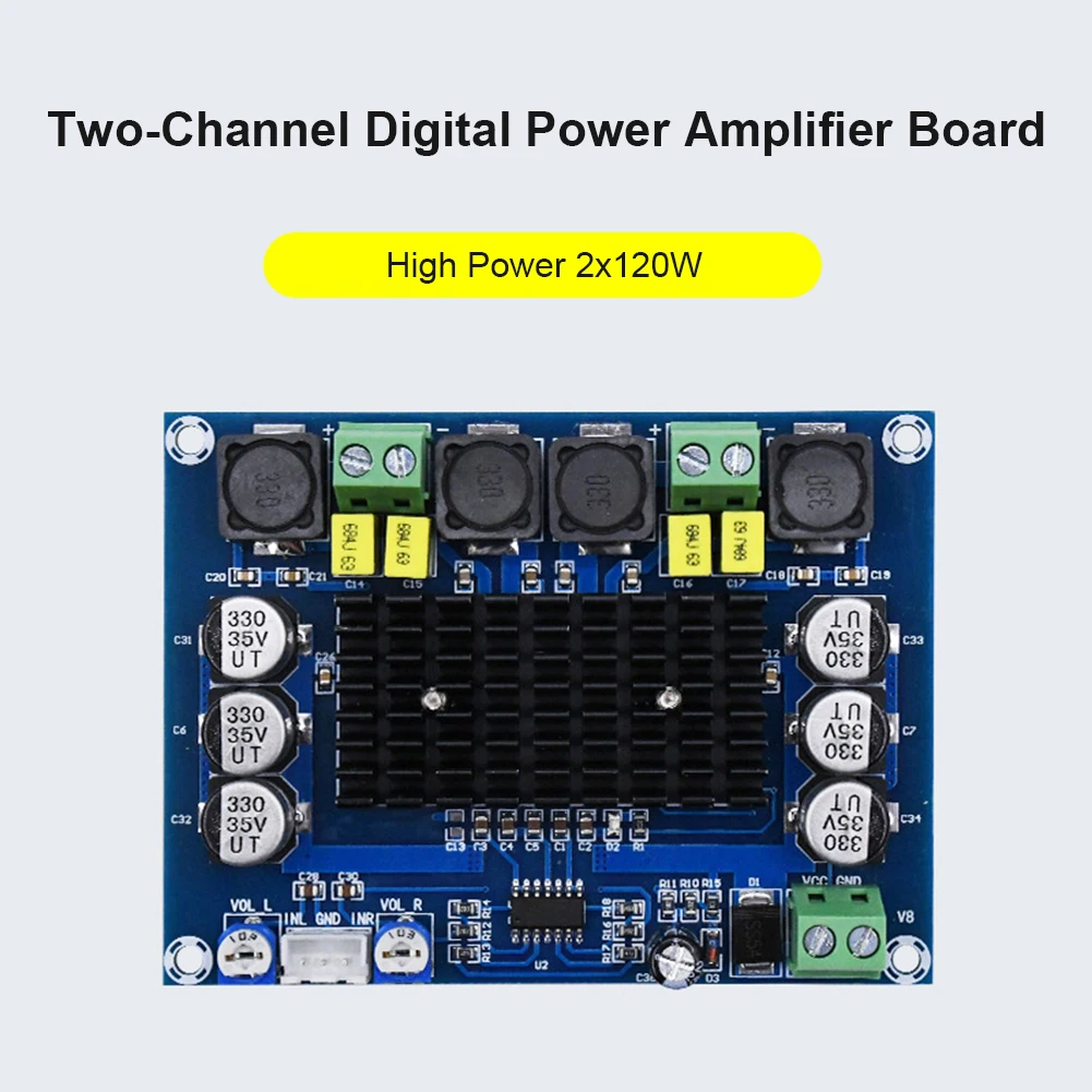 XH M543 TPA3116D2 120Wx2 Digital Dual Channel Amplifier Subwoofer Audio Board AliExpress