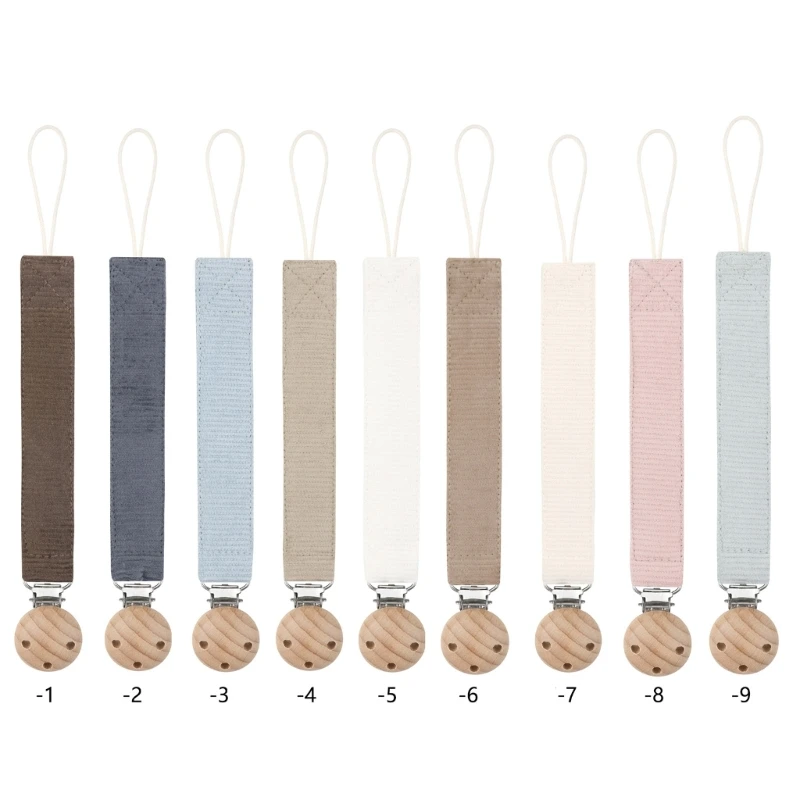 

Pacifier Holders Toddlers Newborn Teether Toy Soother Chain Pacifier Strap Clip