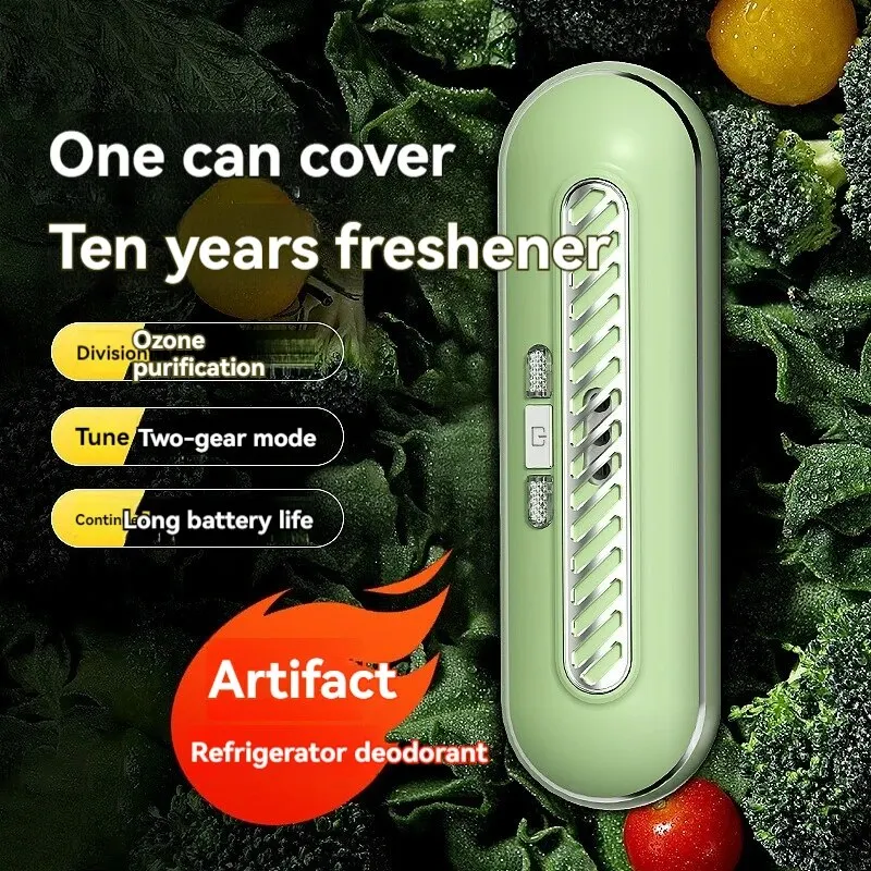 Refrigerator Odor Remover Household Kitchen Purifier Ozone Sterilizer Shoe Cabinet Disinfection Odor Removal Air Purifier