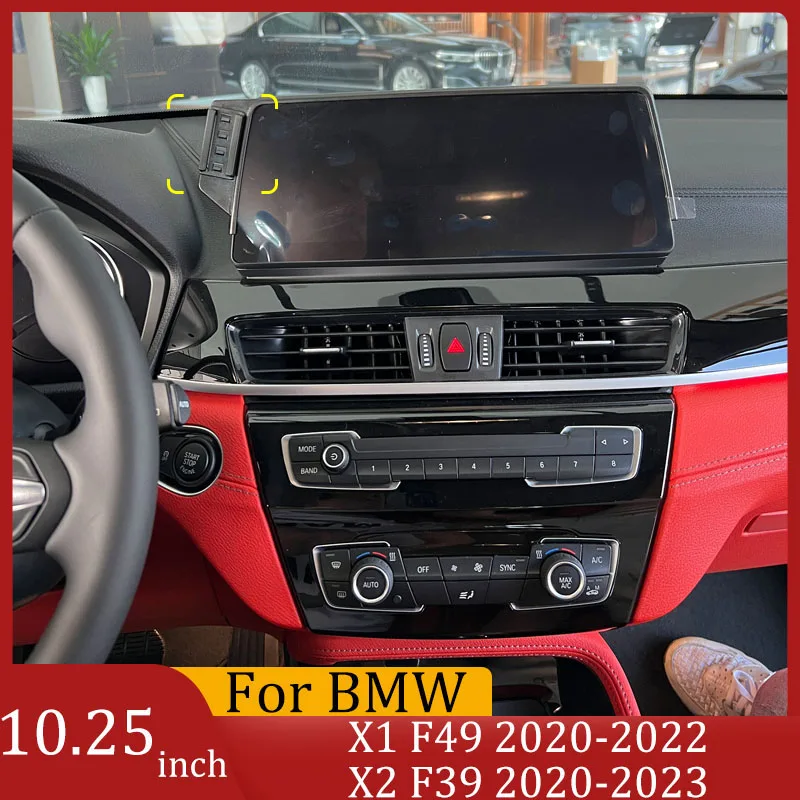 

For BMW X1 X2 F49 F39 2020-2023 Accessories Car Phone GPS Navigation Bracket Wireless Charger Screen 10.25 Inch Fixed Base