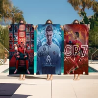 C-Cristiano R-Ronaldo CR7 Bath Towel Microfiber Soft Water Absorbing Breathable For Girl Kids Decorative Cartoon Beach Towel 1