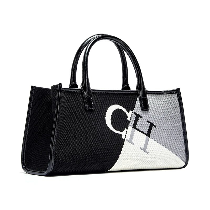 حقيبة يد نسائية جديدة بتصميم كلاسيكي وباللون الموض...