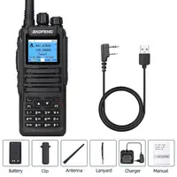 New! DMR DM 1701 Digital Walkie Talkie Dual Mode Analog Two Way Radio Open GD77 Dual Time Slot Tier 1+2 Ham Radio DR 1801 2