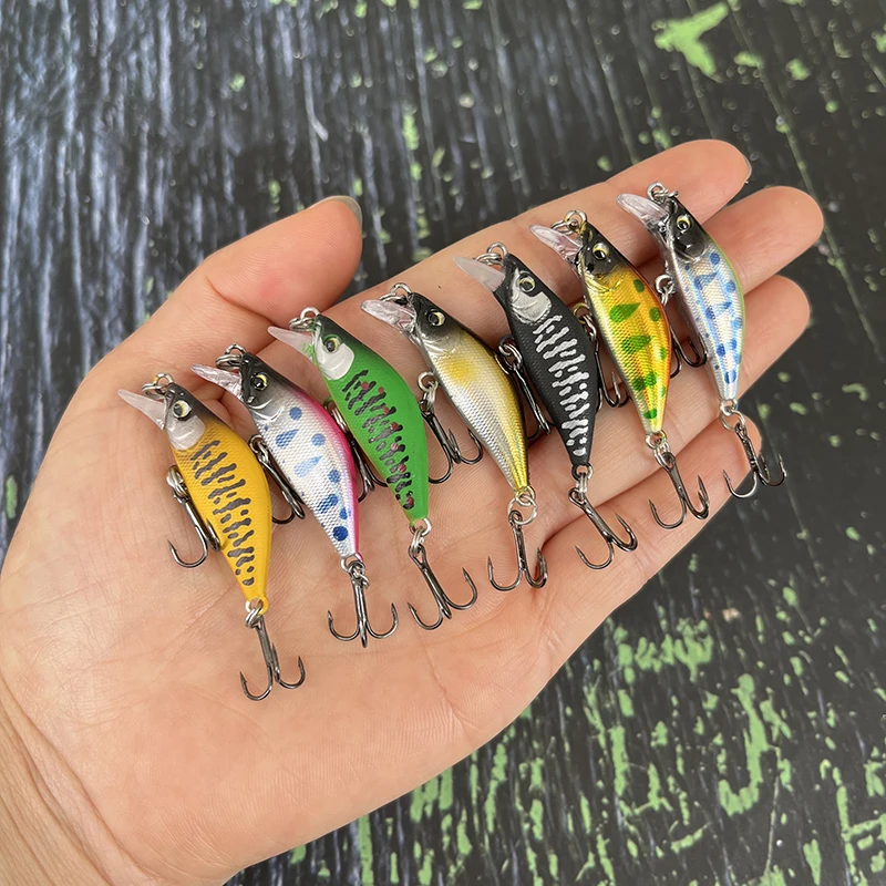 Fishing Lure 35cm 3g Mini Sinking Minnow Fishing Lures Artificial Hard Bait Crankbait Freshwater Bass Plastic Swimbait Fishing Equipment