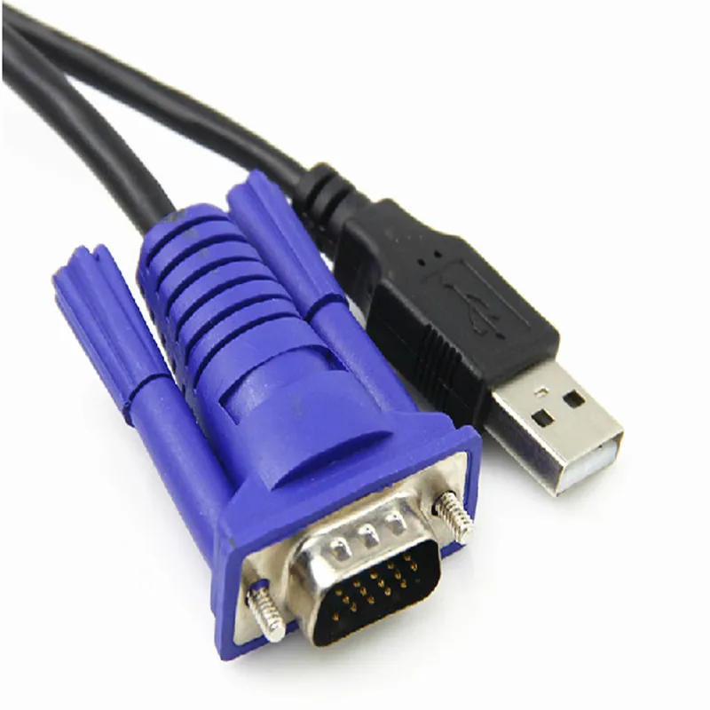 USB 2.0 KVM ̺, VGA ġ, USB ̺ 4  + ǥ VGA SVGA 15 , PC Ʈ    , 1.5m
