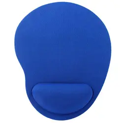 Ergonomic Wrist Support Mouse Pad with Non-Slip Base and Soft Cushioning (Dark Blue)