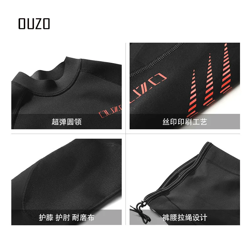 1.5mm diving suit CR super elastic insulation, sun protection, cold protection, waterproof female split diving suit