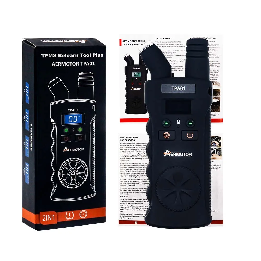 Neueste 2 in 1 tpms Reifendruck überwachungs system tpms Reset Tool Digital anzeige Lesen tpms Relearn Tool für Auto/Motor – Detail 7
