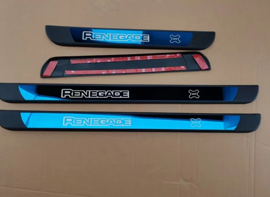Car Accessories For Jeep Renegade 2015 2020Stainless Scuff Plate Door Sill Entry Panel Cover Threshold Strip Welcome Pedal Trims