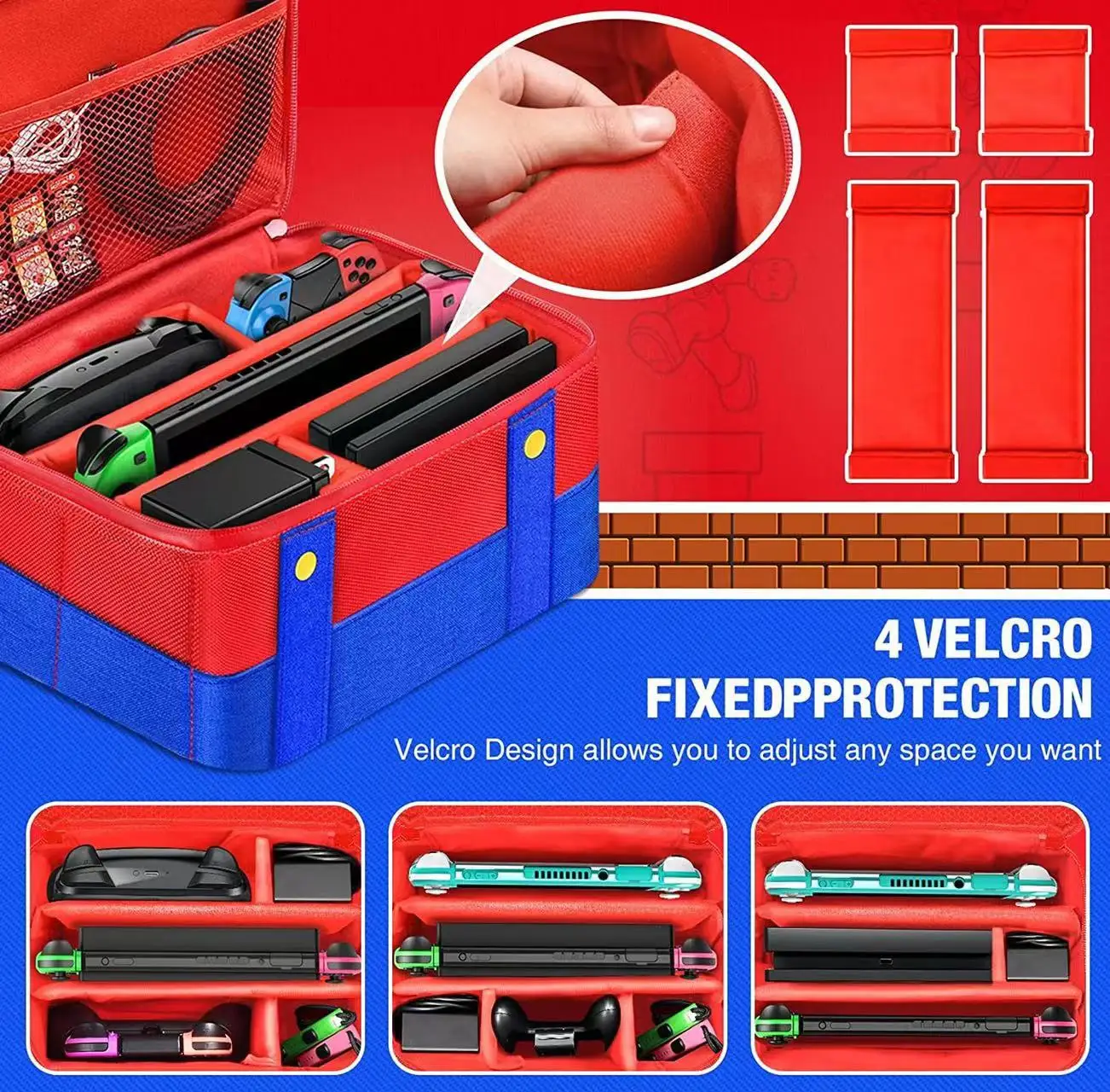 Game Console Case Large Carrying Protective Case for Nintendo Switch OLED Console Pro Controller Travel Storage Bag Case For Switch Accessories
