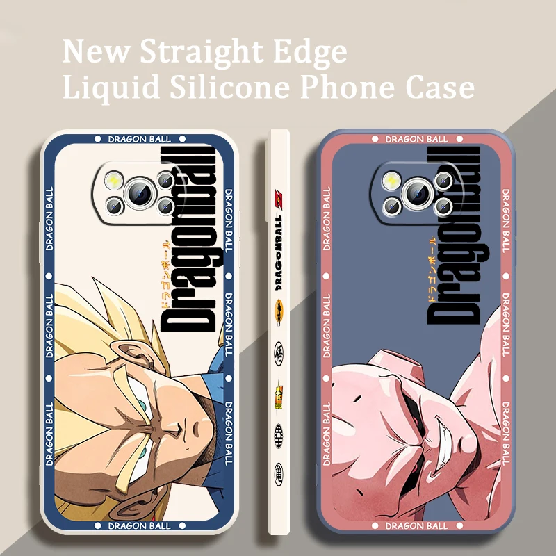 D-Dragon Vegeta Iv Buu Liquid Left Rope Per Xiaomi Mi Poco X5 X4 X3 M6 M5 M5S M4 M3 F5 F4 F3 C55 C40 Pro 5G Cover Phone Case