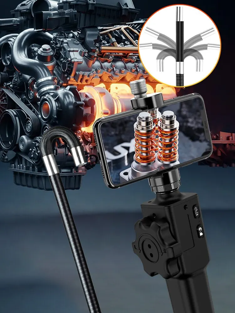 S07ed120a20e84b69bfd39f321b4c8cfcM Two-Way Articulating Borescope Industrial Endoscope with 8.5mm Articulating Camera Head for Automotive Aircraft Mechanics Mallzona