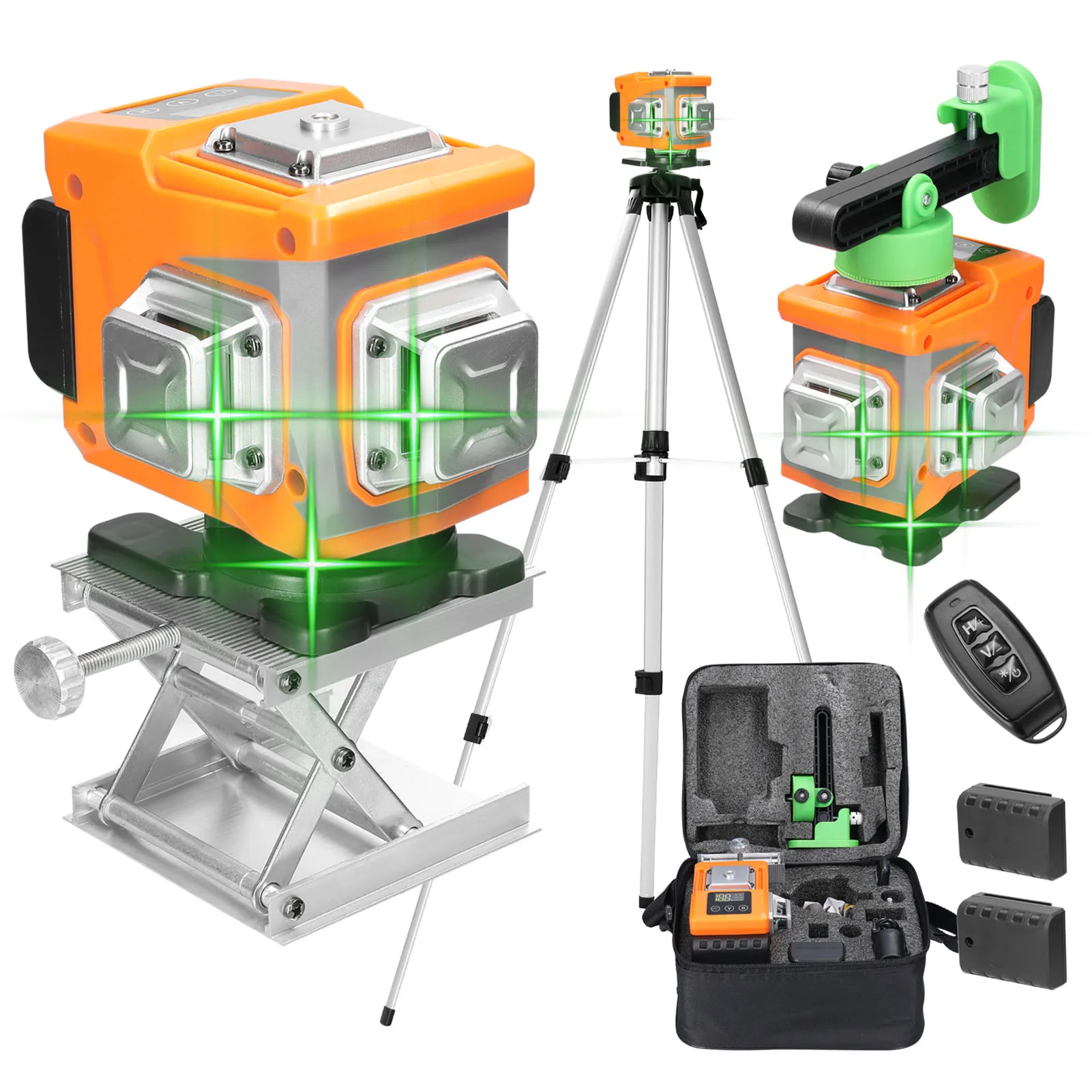 3D 12 Lines Green Light Laser Level 3° Self leveling Machine