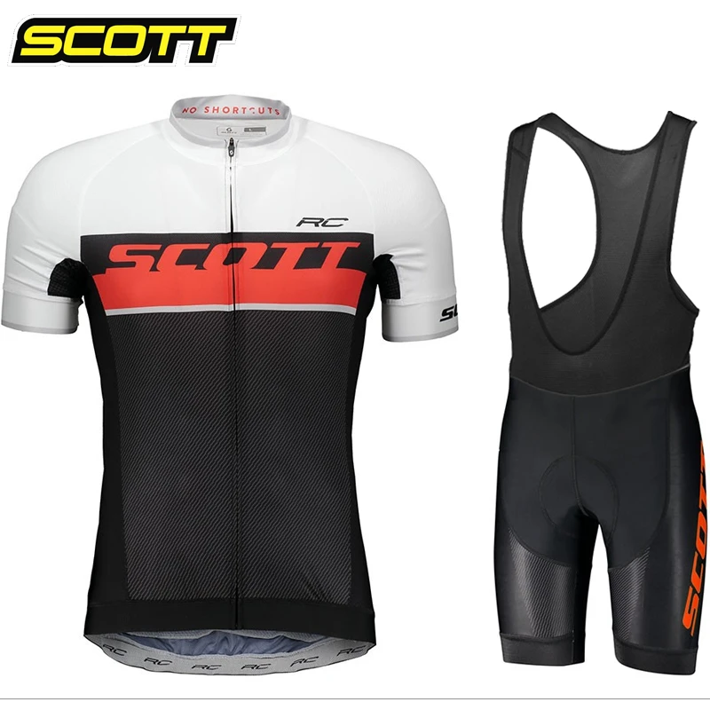 

Triathlon Suit Men Cycling Clothes Men's Blouse Road Bike Uniform SCOTT Jersey Pro 2024 Sports Set Clothing Man Laser Cut Summer