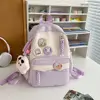 Cute Japanese Style Backpack Nylon Multi-function Doll Handbag Large Capacity Laptop Bag Student Gifts Back to school Office