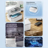 Boîte de réfrigération portable à double compartiment pour insuline, pour voiture, maison et voyage, petit réfrigérateur médical rechargeable, outil de refroidissement 5