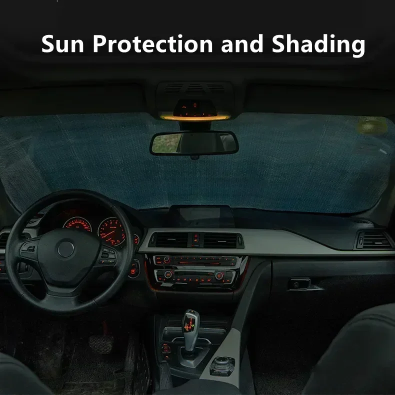 130X60CM Car Windshield Foldable Sun Shade Visor Cover Block Reflector Portable Breathable Anti UV Protector Screen Free