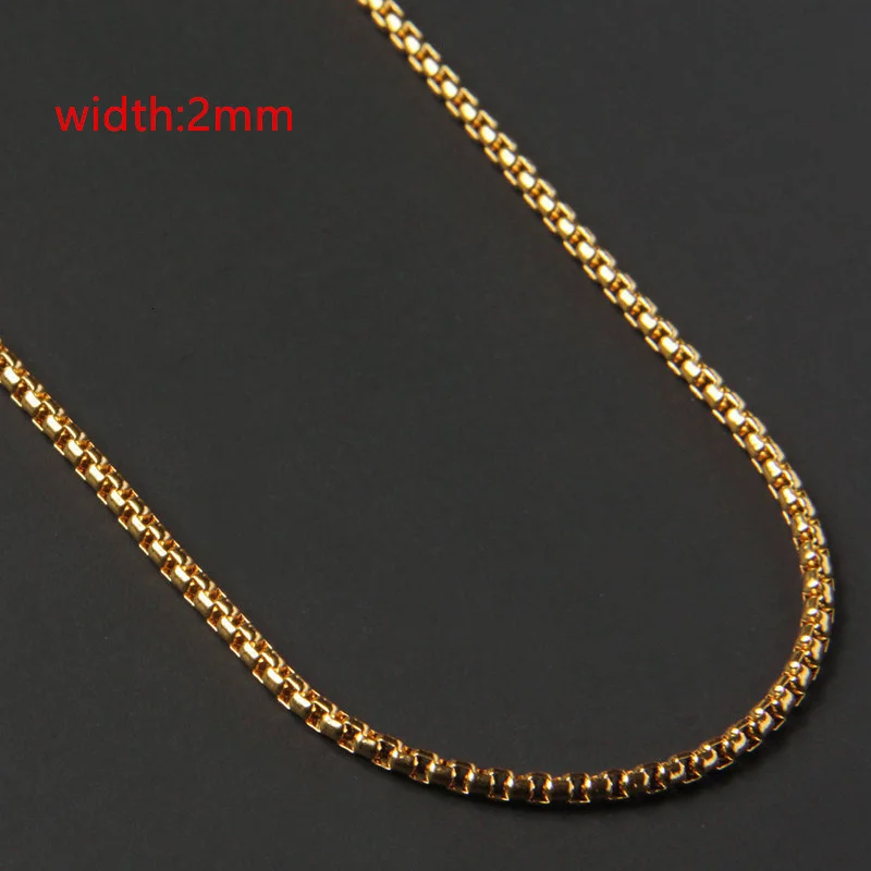 2022 Classic Rope Chain Men Necklace Width 2/3/4/5 MM Stainless Steel Figaro Cuban Chain Necklace For Men Women Jewelry