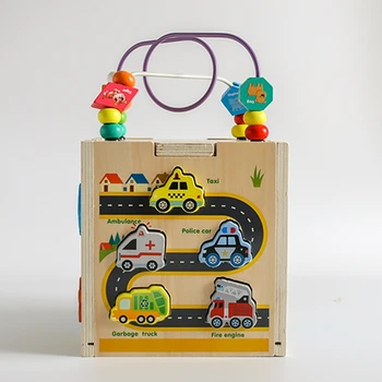 Wooden Activity Cube - Wooden Toy 6