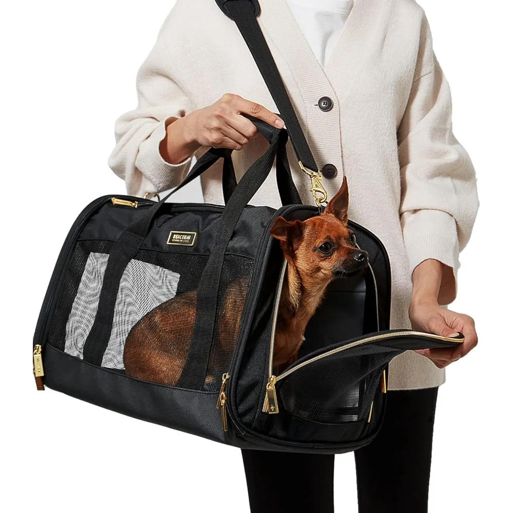 

Pet Backpack and Rabbit Carrier Bag Collapsible Travel Pet Carrier Soft Multi-Entry Folding Portable Kennel Crate for Puppy Dog