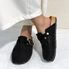 Shiny Rhinestones Outdoor Slippers Women's Shoes 2024 Summer Trend Luxury Platform Sandals Black Buckle Cork Clog Luxury Mules 3