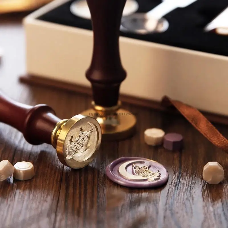 Wooden Wax Seal Stamps For Scrapbooking Wedding