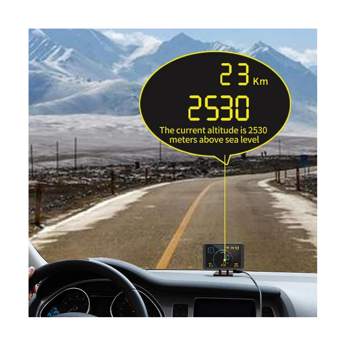 

Спидометр GPS одометр дисплей HUD высотомер автомобиль