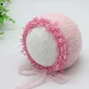 New style newborn photo hat feather edge mohair photo studio baby photo modeling handmade hat 5