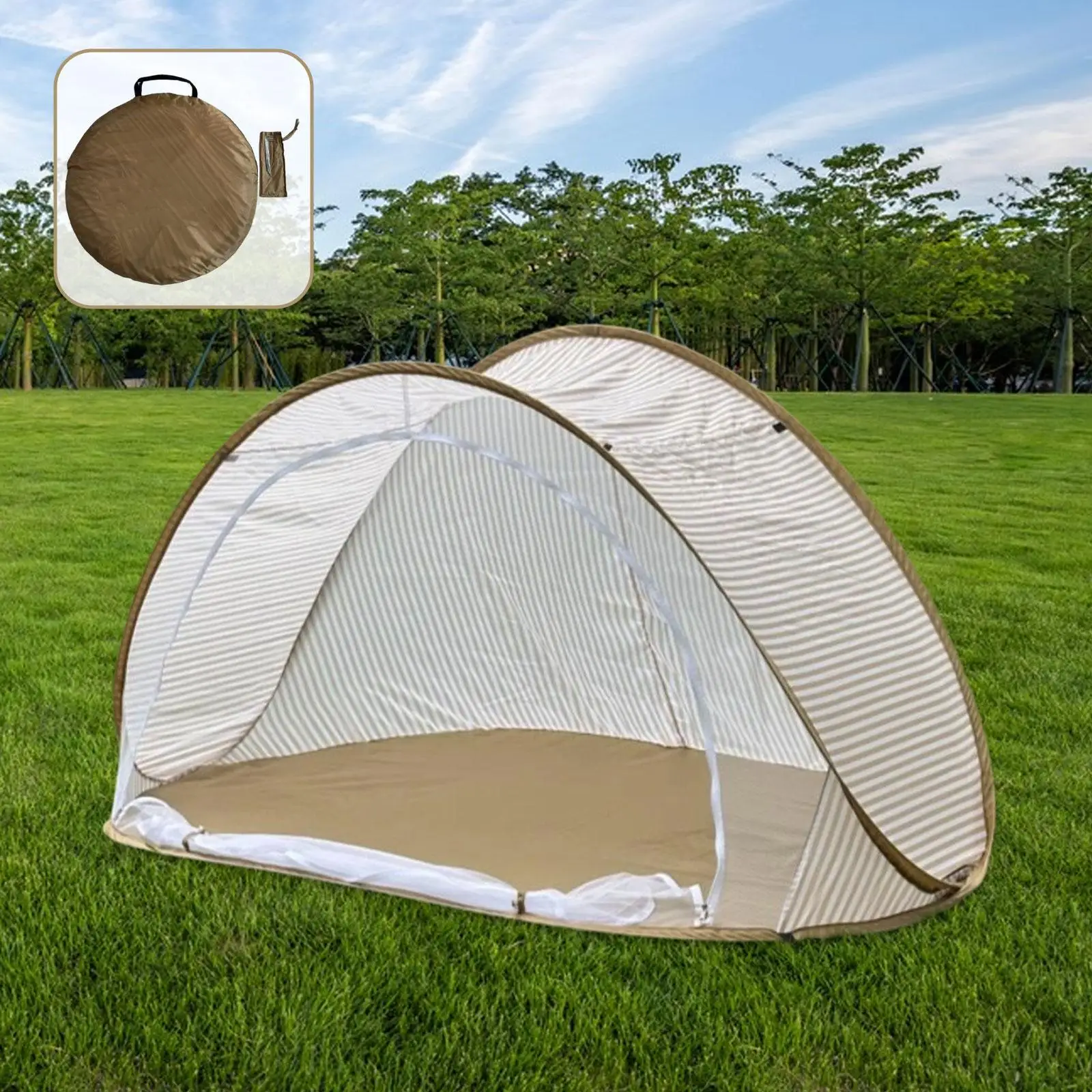 Beach Tent Easy Popup Folded Beach Shade for Sun for Outdoor Backyard Hiking Beach Tent Easy Popup Folded Beach Shade for Sun for Outdoor Backyard Hiking