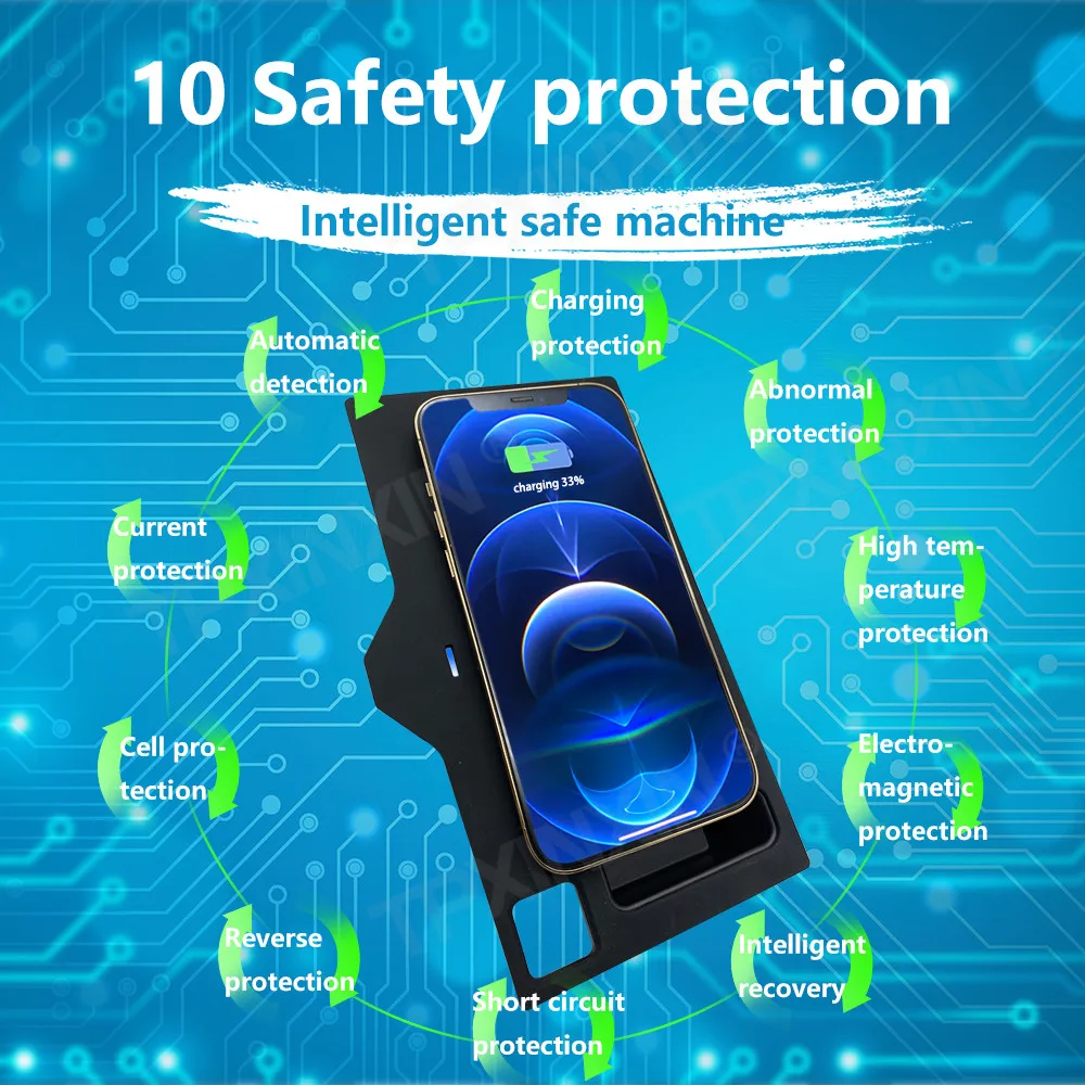 

15W wireless charger charging pad phone holder for bmw NEW x3 NEW x4 2018-2021 induction smartphone cradle interior accessories