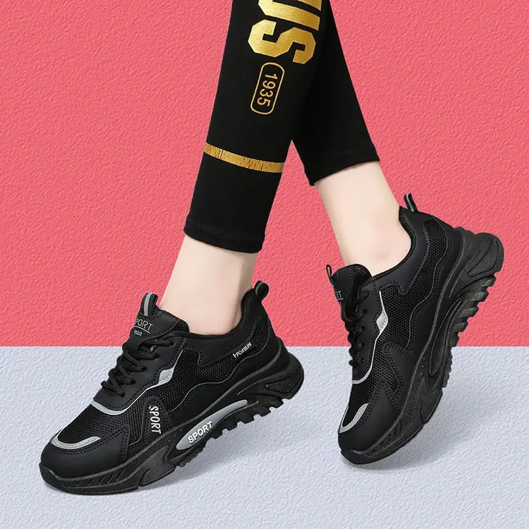 

Женские универсальные спортивные кроссовки, на шнуровке, повседневная обувь для бега, на осень, C1333