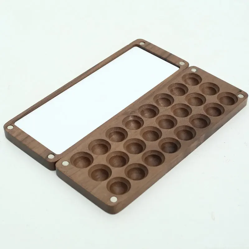Portable Wooden Watercolour Box Empty