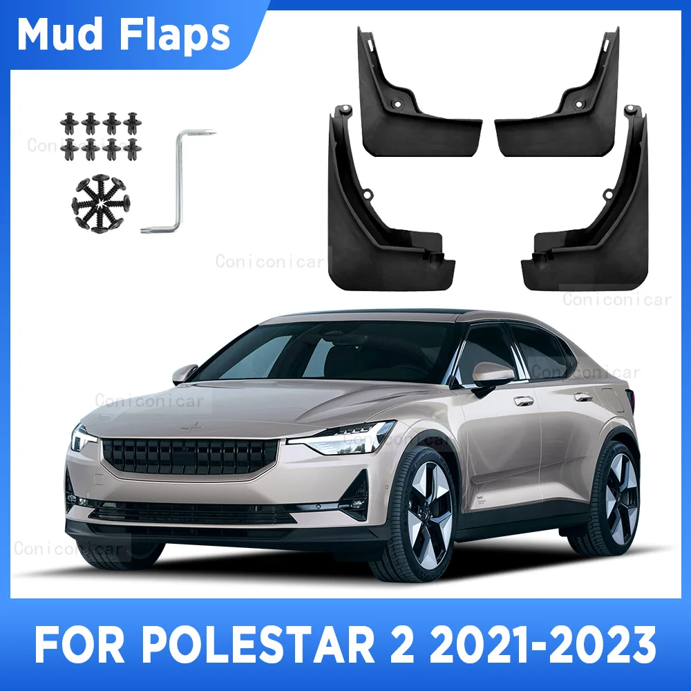 Per Polestar 2 2021 2022 2023 Paraspruzzi Paraspruzzi Paraspruzzi Paraspruzzi Parafango Anteriore Posteriore Auto Styling Accessori Per Auto 4 Pezzi