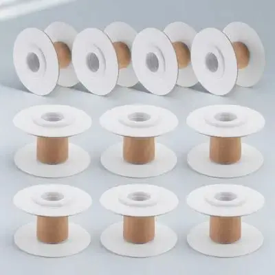 10Pcs DIY 수공예품을위한 튼튼한 종이 직조 보빈 자수 원사 와인딩 바느질 스풀 주최자 뜨개질 공예 액세서리