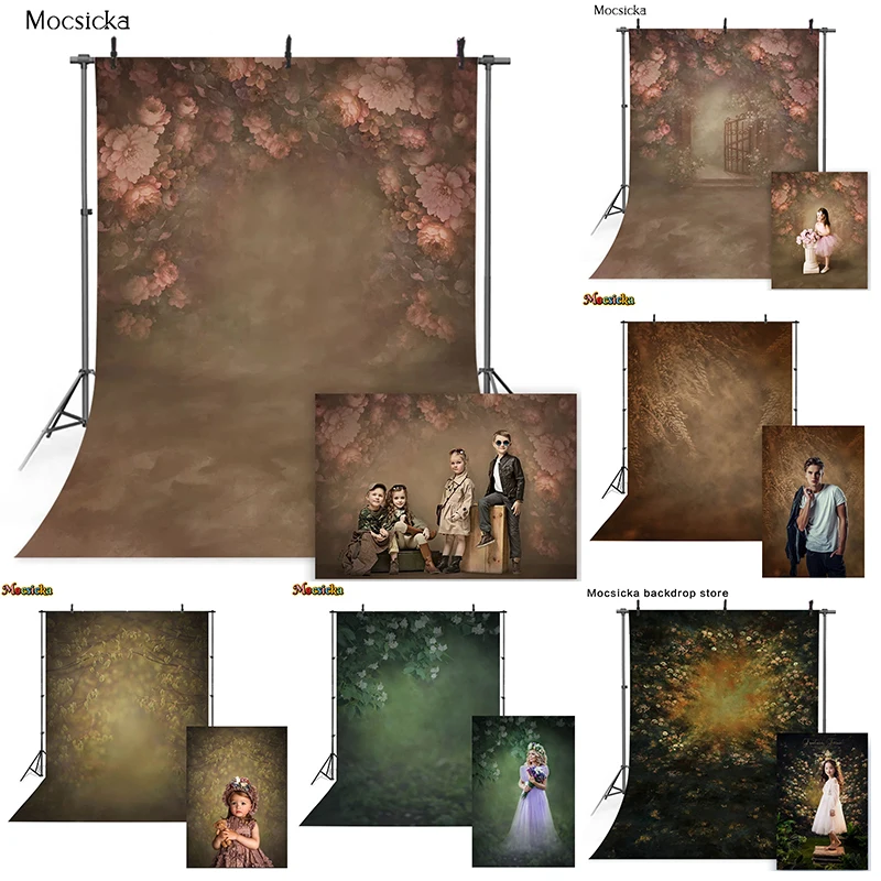 

Abstract Flowers Backdrop Photography Spring Adult Kids Portrait Texture Photo Background Wedding Newborn Photozone Props Studio