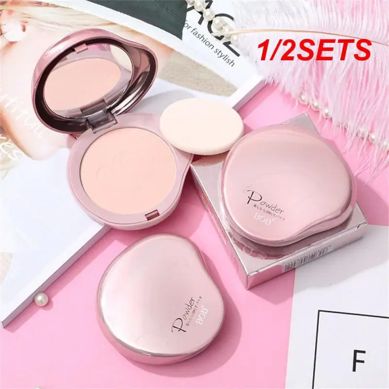 

1/2SETS Loose Powder Waterproof Base Bob Makeup Powder Cosmetics Finishing Powder Long Lasting Transparent Powder Beauty Tool