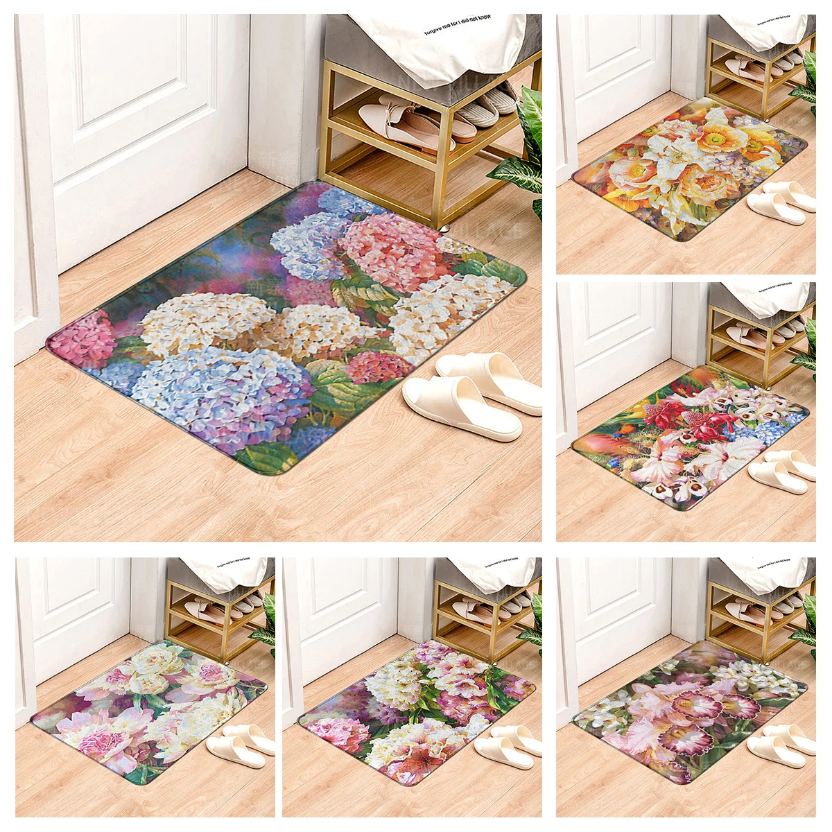 

House entrance carpet Home Colorful animals doormat Room Bath mat Foot mat bathroom non-slip mat Kitchen water absorption mat
