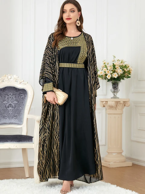 Stamzod Muslim Long Sleeve Solid Dress Women Spring Elegant Sundress Party  Maxi Dress Clearance Dubai Turkey Casual Abaya Robe Femme Pink S -  Walmart.com