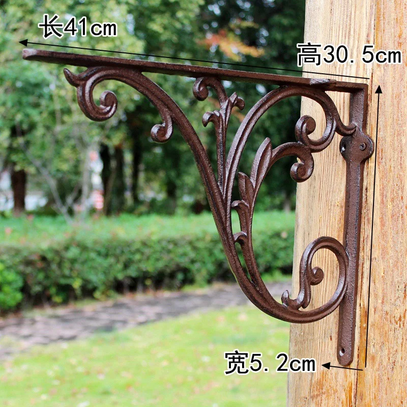 

4 Models Cast Iron Shelf Bracket L Shape European Style Wall Mounted Hanging Angle Bracket Heavy Duty Supporter For Commodity 4