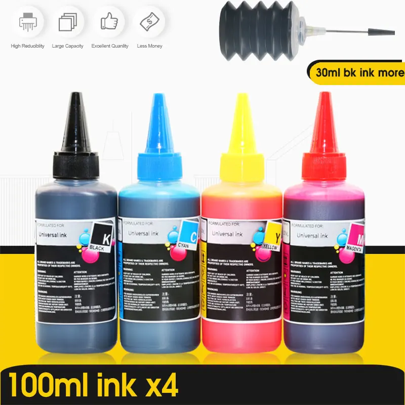 Alizeo-universal Kit de Tinta Recarga Adequado para Epson Canon hp Irmão Impressora Ciss Impressoras Recarregáveis Tinta Corante - Imagem 2